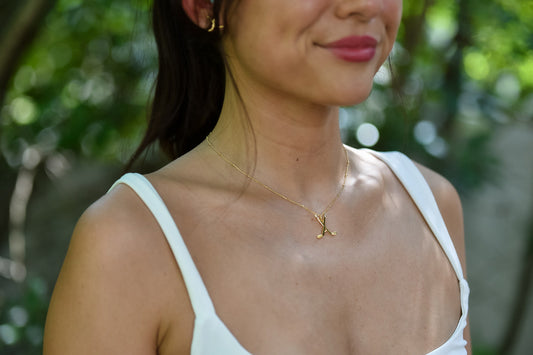Chelsea Charles Jewelry CC Sport Ice Hockey Charm Necklace 14k Gold